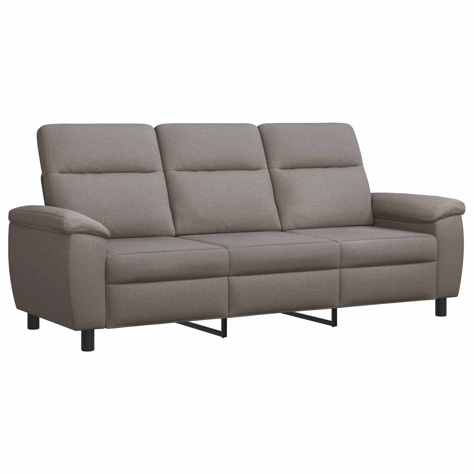 vidaXL Диван Таупе 214 x 90 x 95 см Текстил