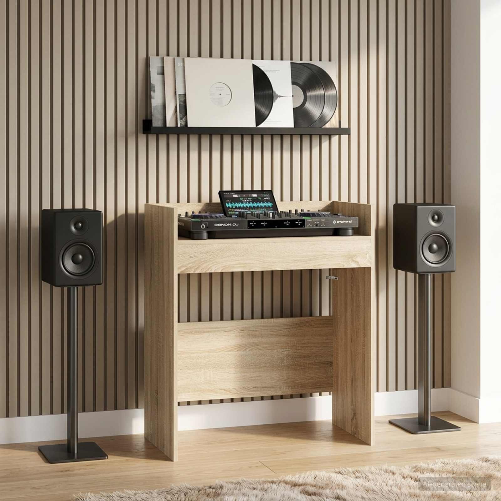 vidaXL DJ маса Дъб сонома 62 x 45 x 102 см Инженерна дървесина