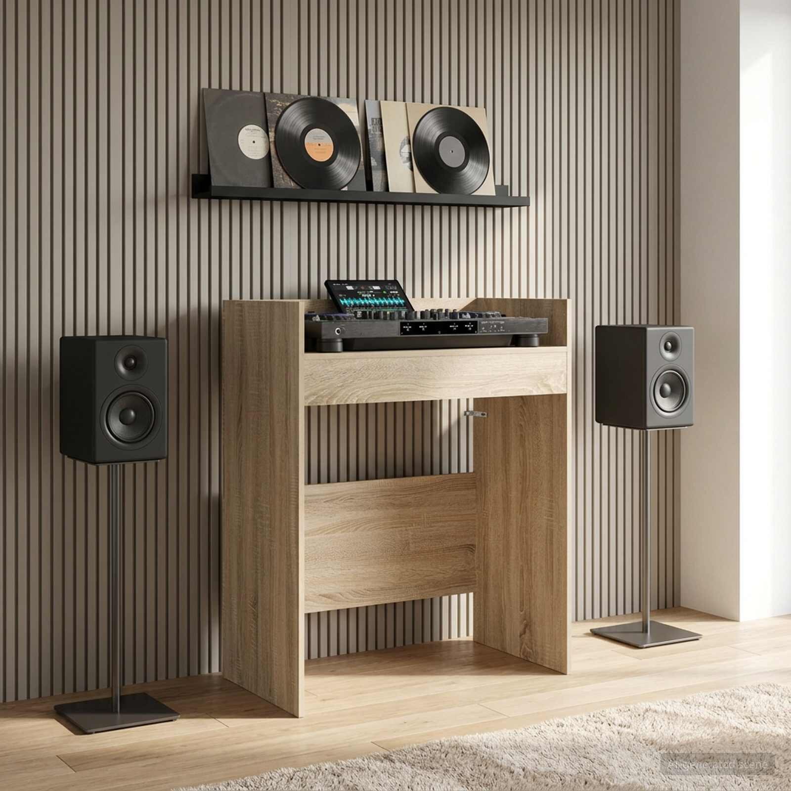 vidaXL DJ маса Дъб сонома 82 x 45 x 102 см Инженерна дървесина