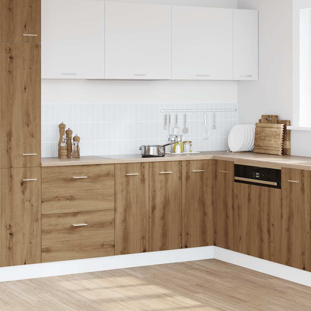 vidaXL Долен шкаф "Lyon" дъб Artisan 60x46x815 см инженерно дърво