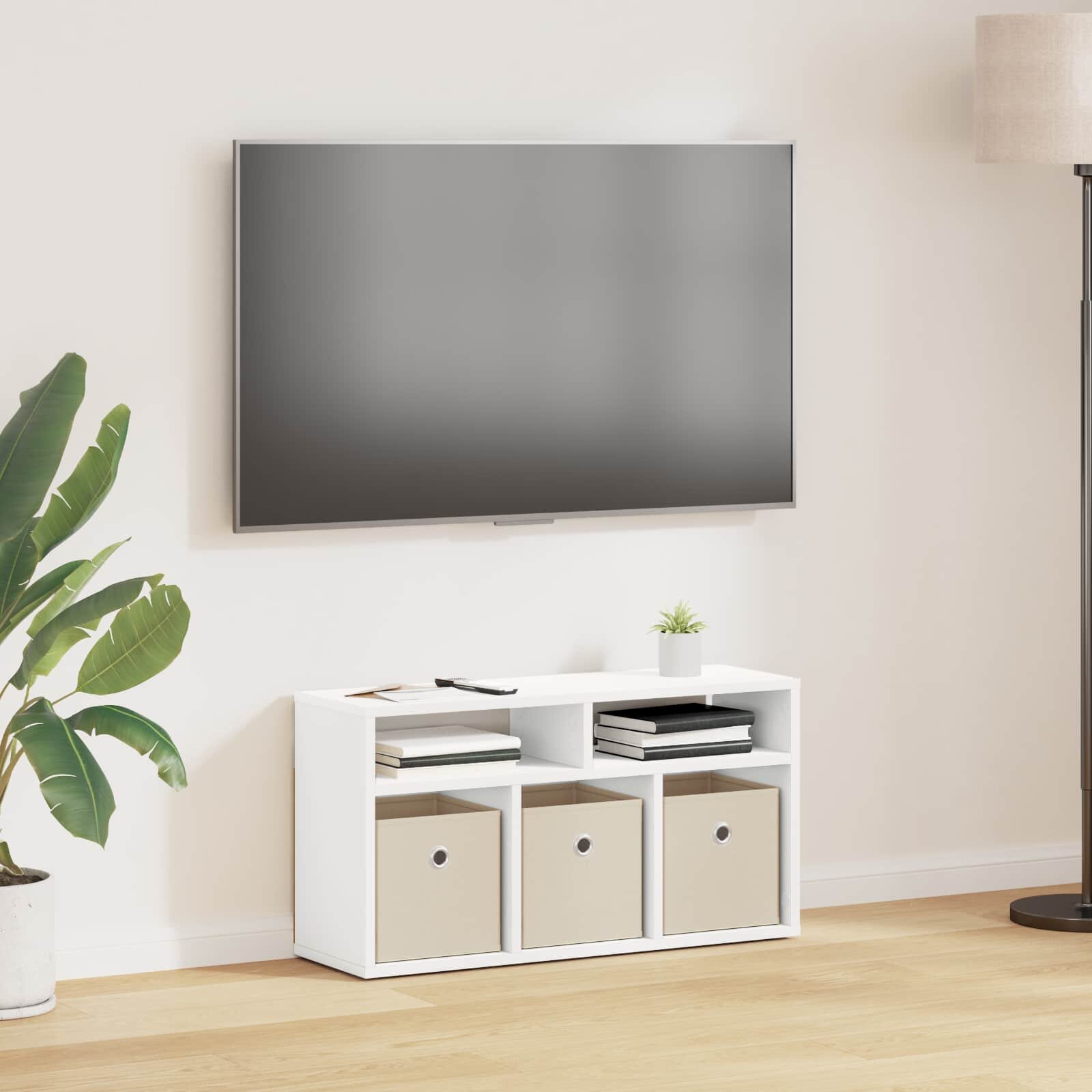 vidaXL Долно шкафче с чекмедже Бяло 72 х 225 х 38 см