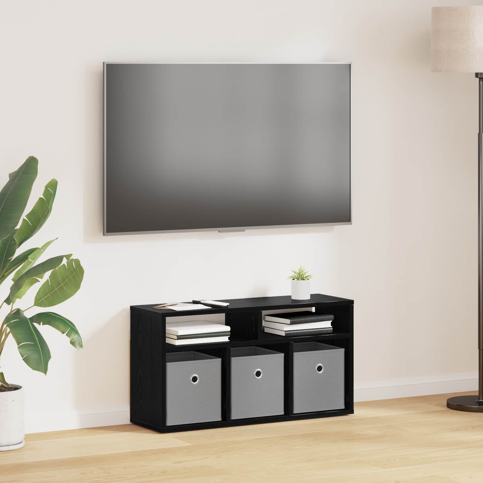 vidaXL Долно шкафче с чекмедже Черния дъб 72 х 225 х 38 см