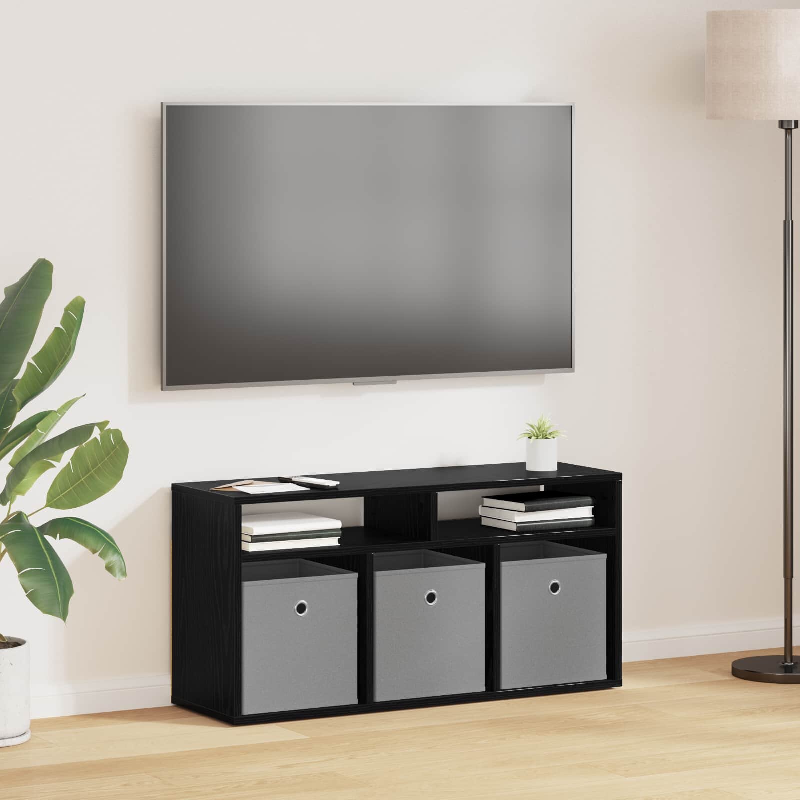 vidaXL Долно шкафче с чекмедже Черния дъб 87 x 275 x 43 см