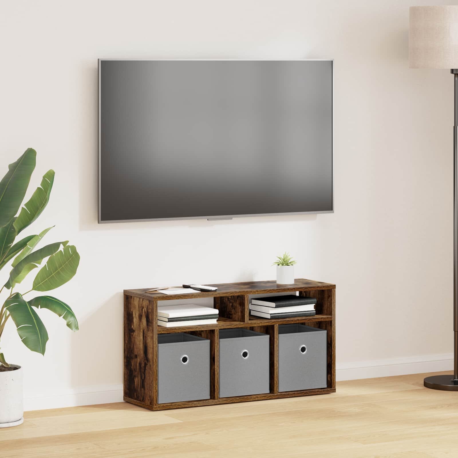 vidaXL Долно шкафче с чекмедже Димян дъб 72 х 225 х 38 см