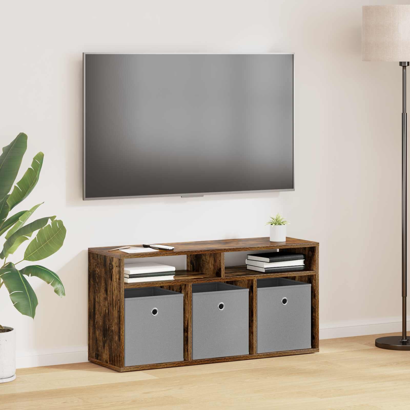 vidaXL Долно шкафче с чекмедже Димян дъб 87 x 275 x 43 см
