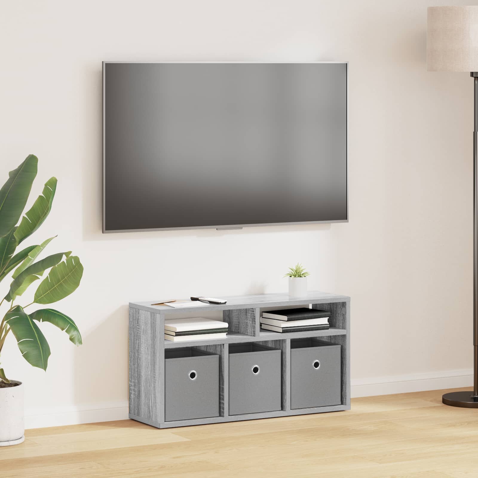 vidaXL Долно шкафче с чекмедже Сив Сонома 72 х 225 х 38 см