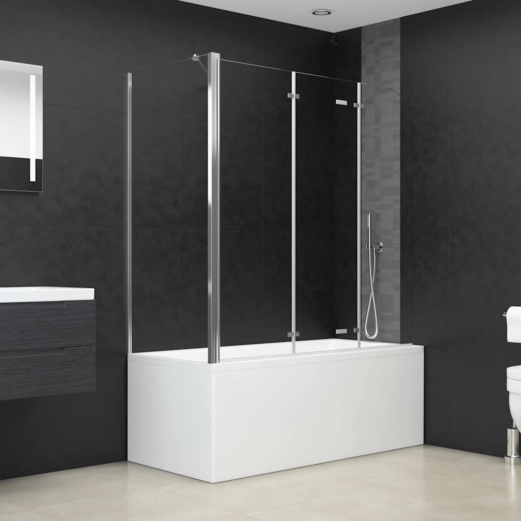 vidaXL Душ кабина 120x69x130 см закалено стъкло прозрачна