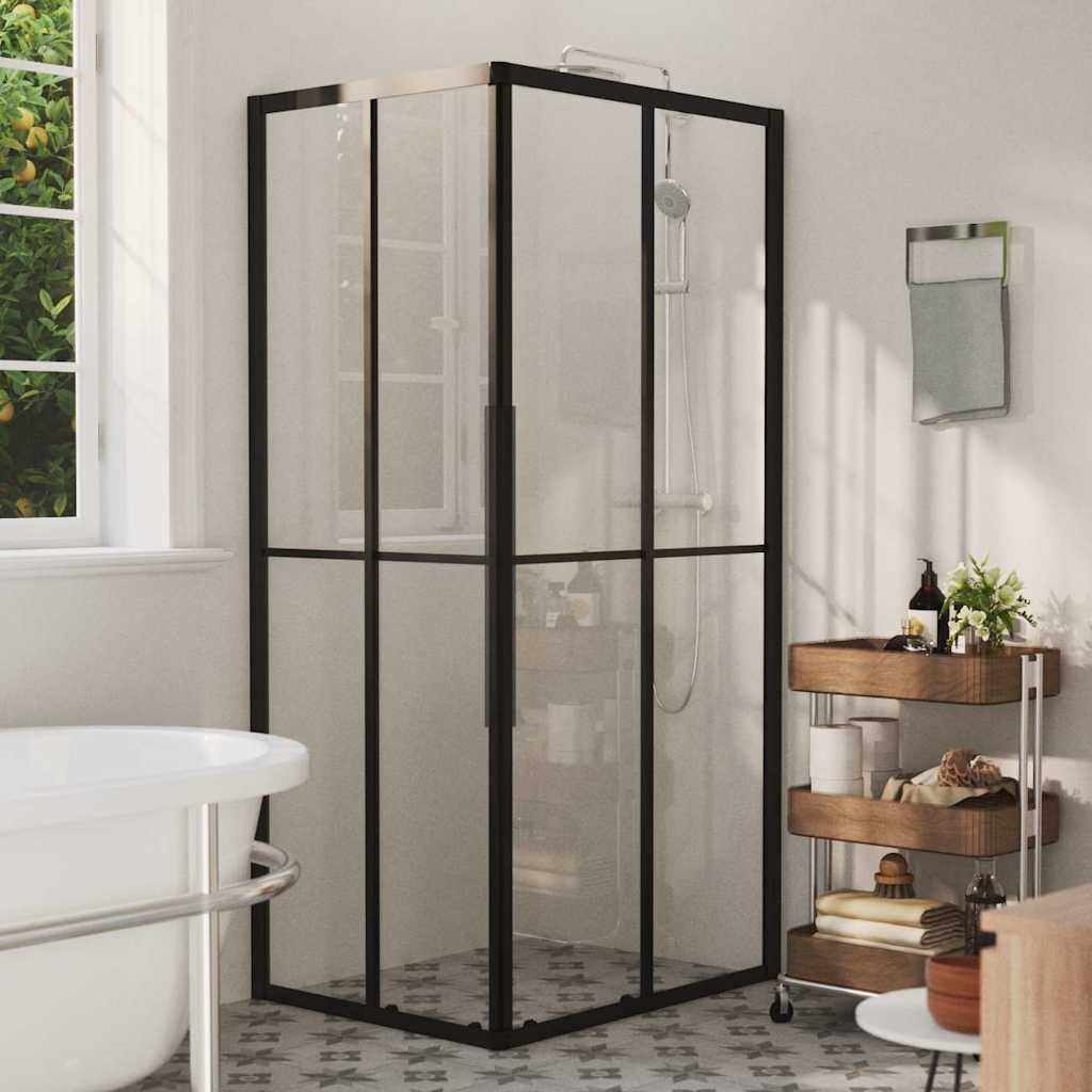 vidaXL Душ кабина ESG стъкло 90x70x180 см