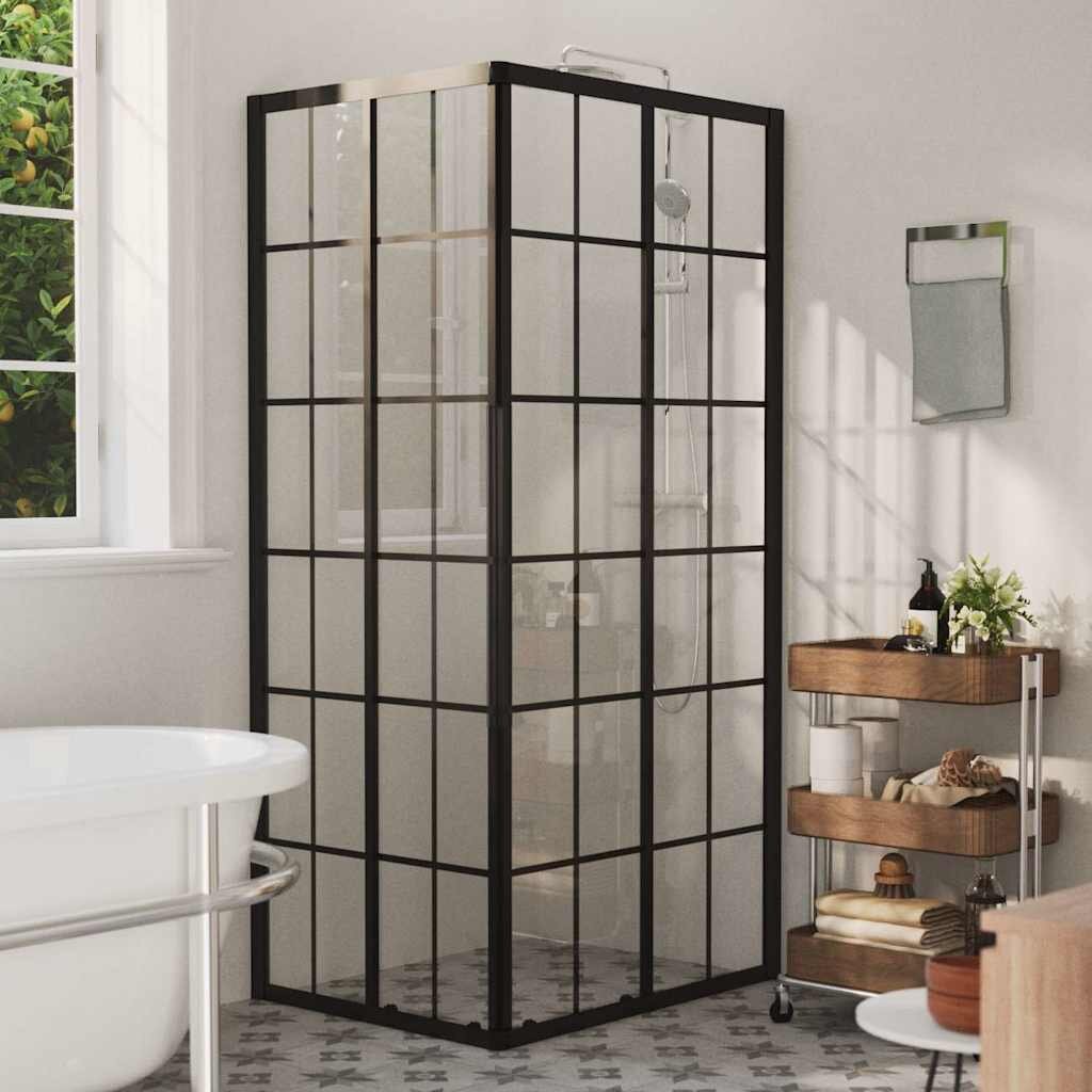 vidaXL Душ кабина ESG стъкло 90x70x180 см