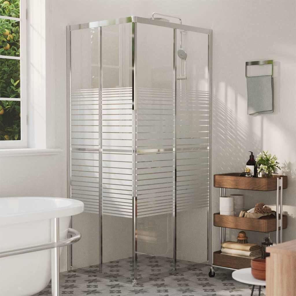 vidaXL Душ кабина ESG стъкло 90x70x180 см