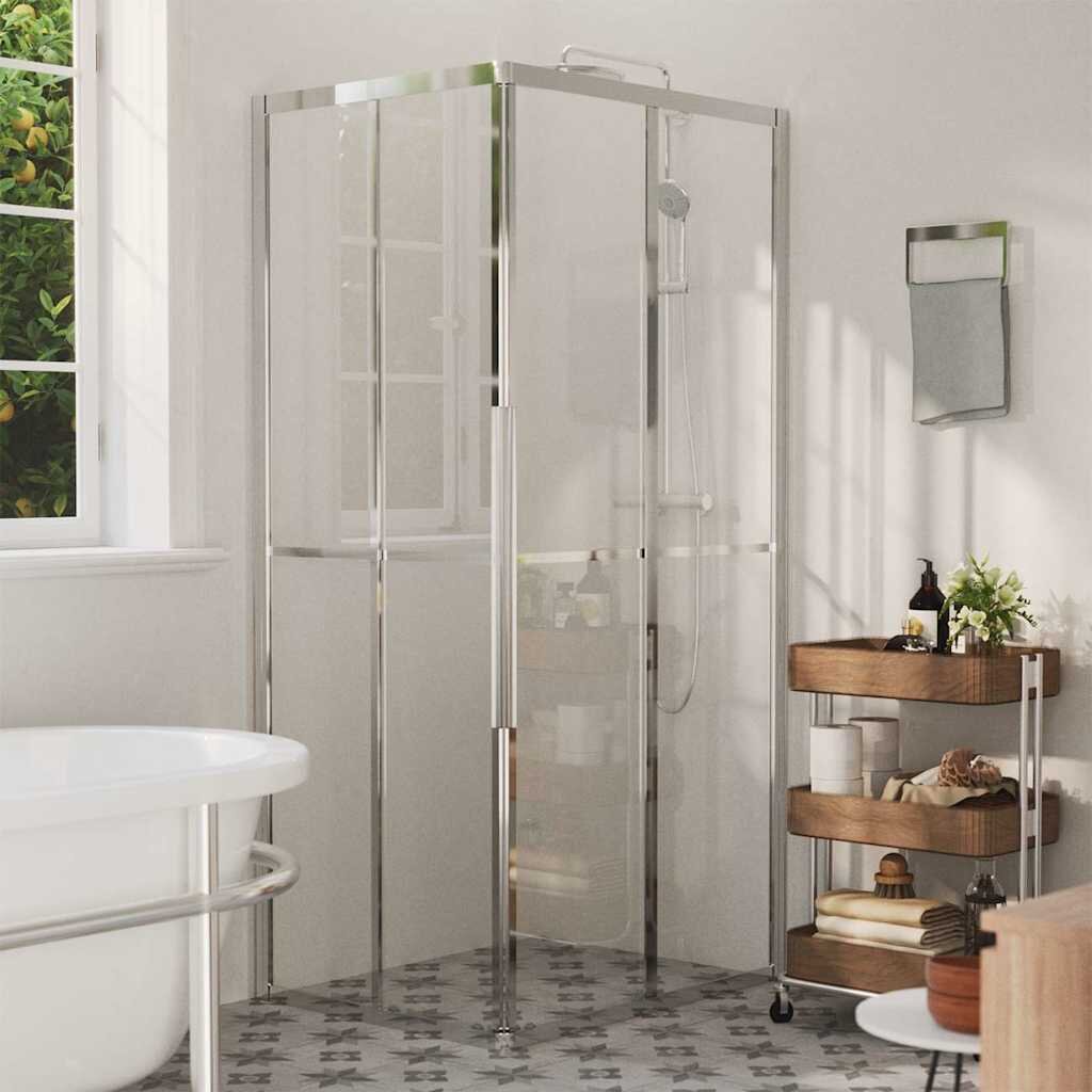 vidaXL Душ кабина ESG стъкло 90x70x180 см