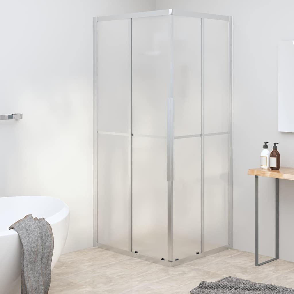vidaXL Душ кабина матирано ESG стъкло 90x70x180 см