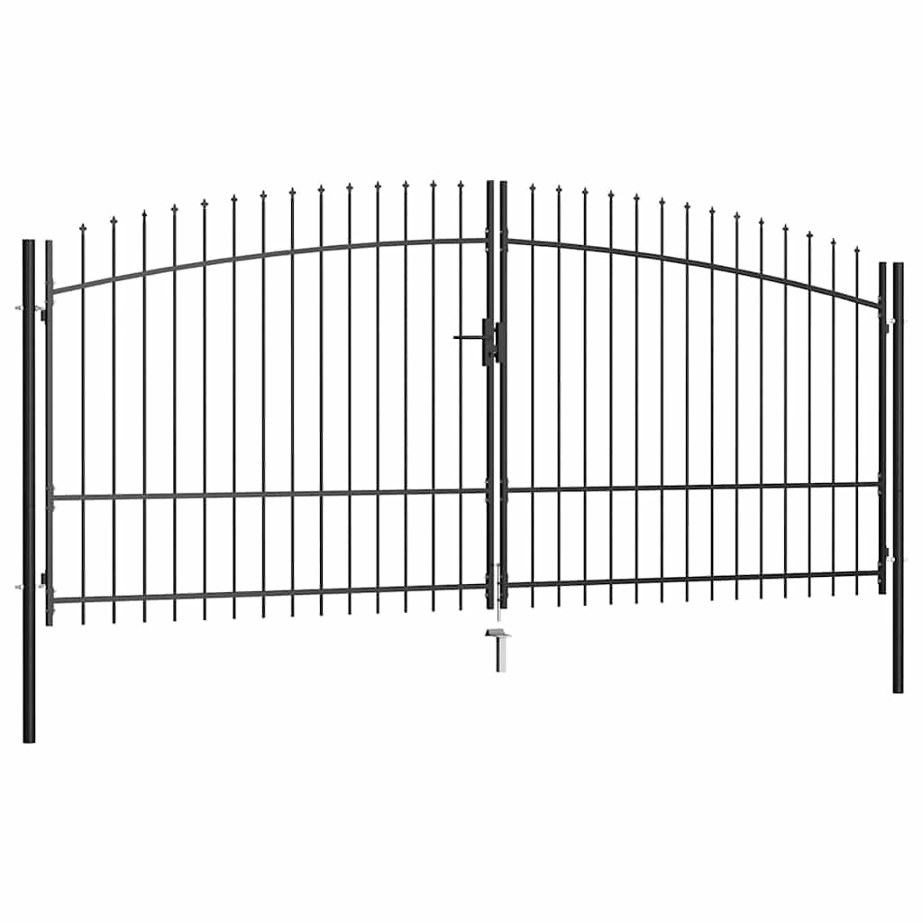 vidaXL Двойна оградна порта Woerden с капак тип копие 400x2245 см