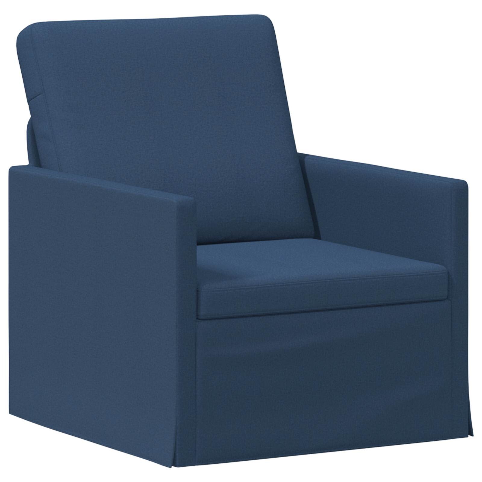 vidaXL Единичен диван Синьо 70 x 81 x 82 см Текстил