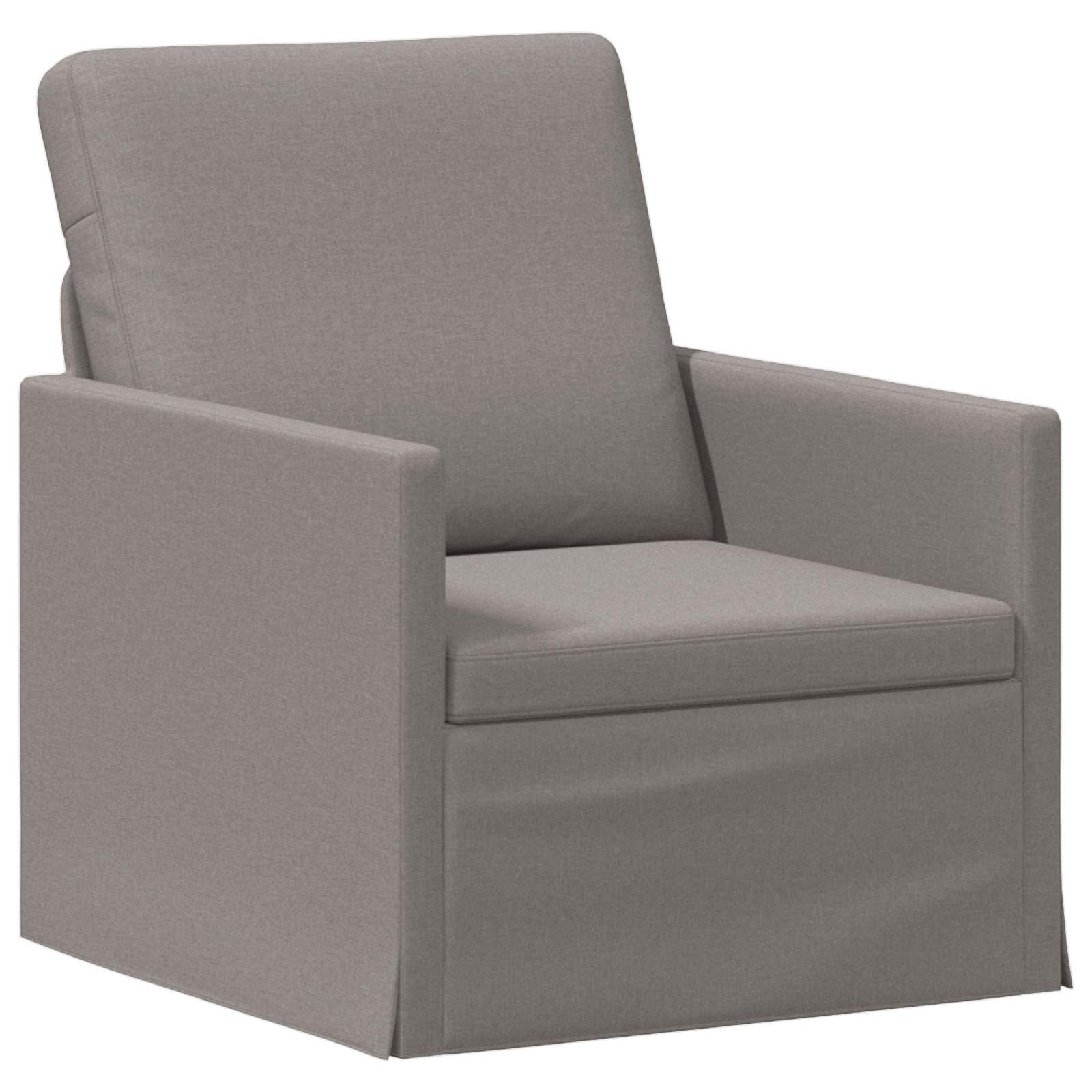 vidaXL Единичен диван Таупе 70 x 81 x 82 см Текстил