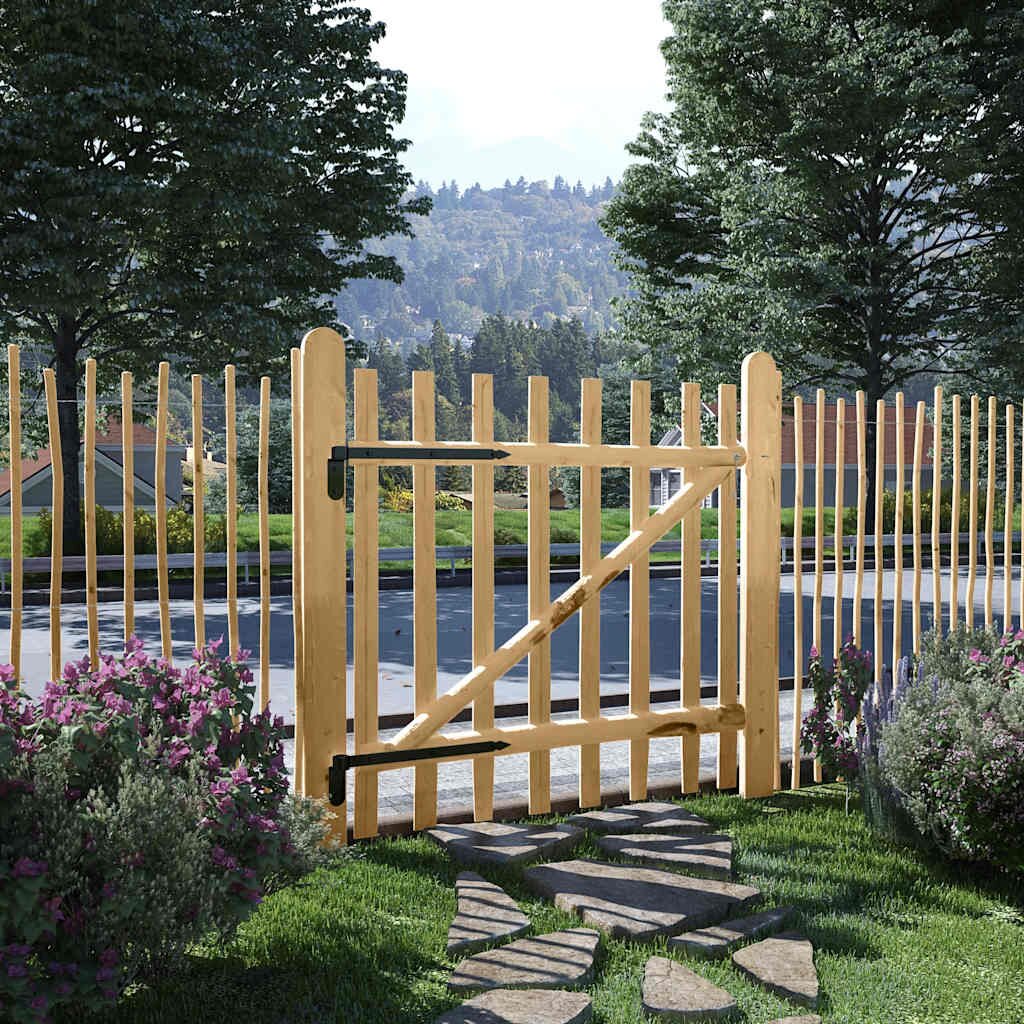 vidaXL Единична порта лешник 100x100 см