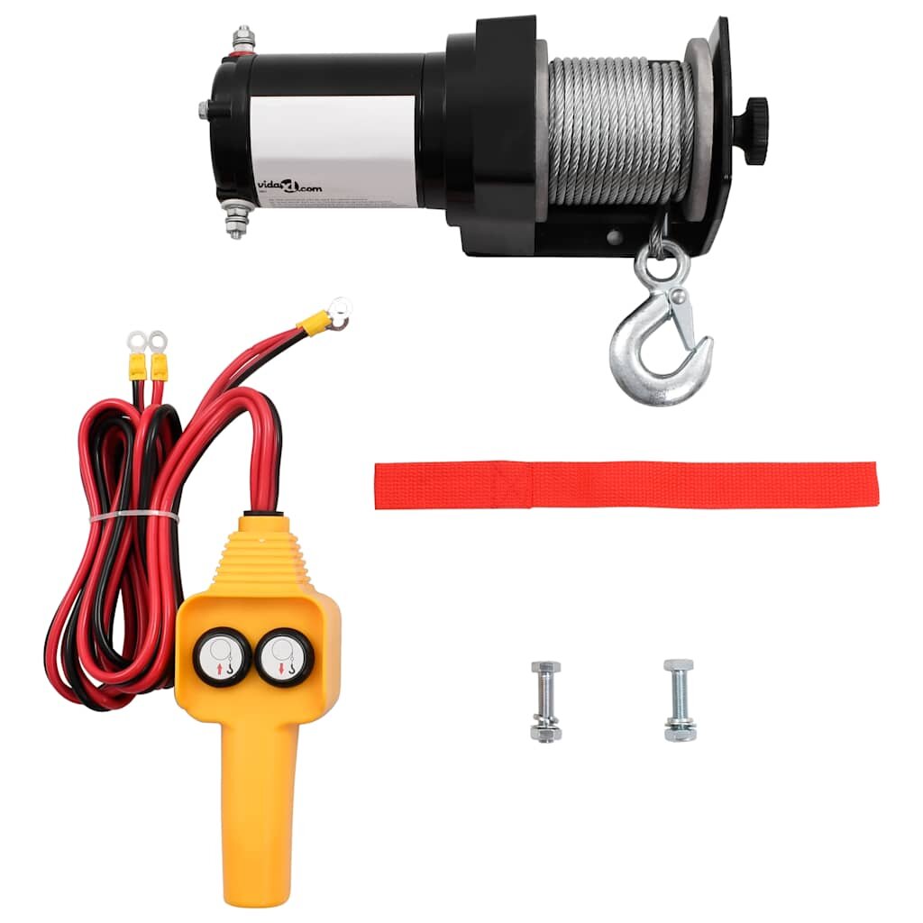vidaXL Електрическа лебедка капацитет 907 кг 12 V