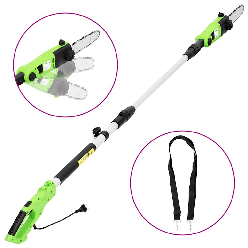 vidaXL Електрически телескопичен храсторез 25 см 710 W