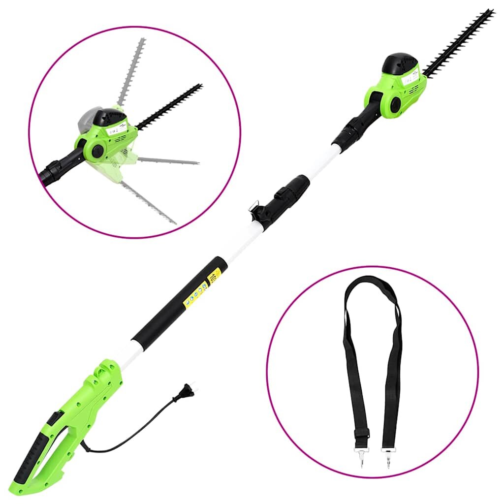vidaXL Електрически телескопичен храсторез 41 см 550 W