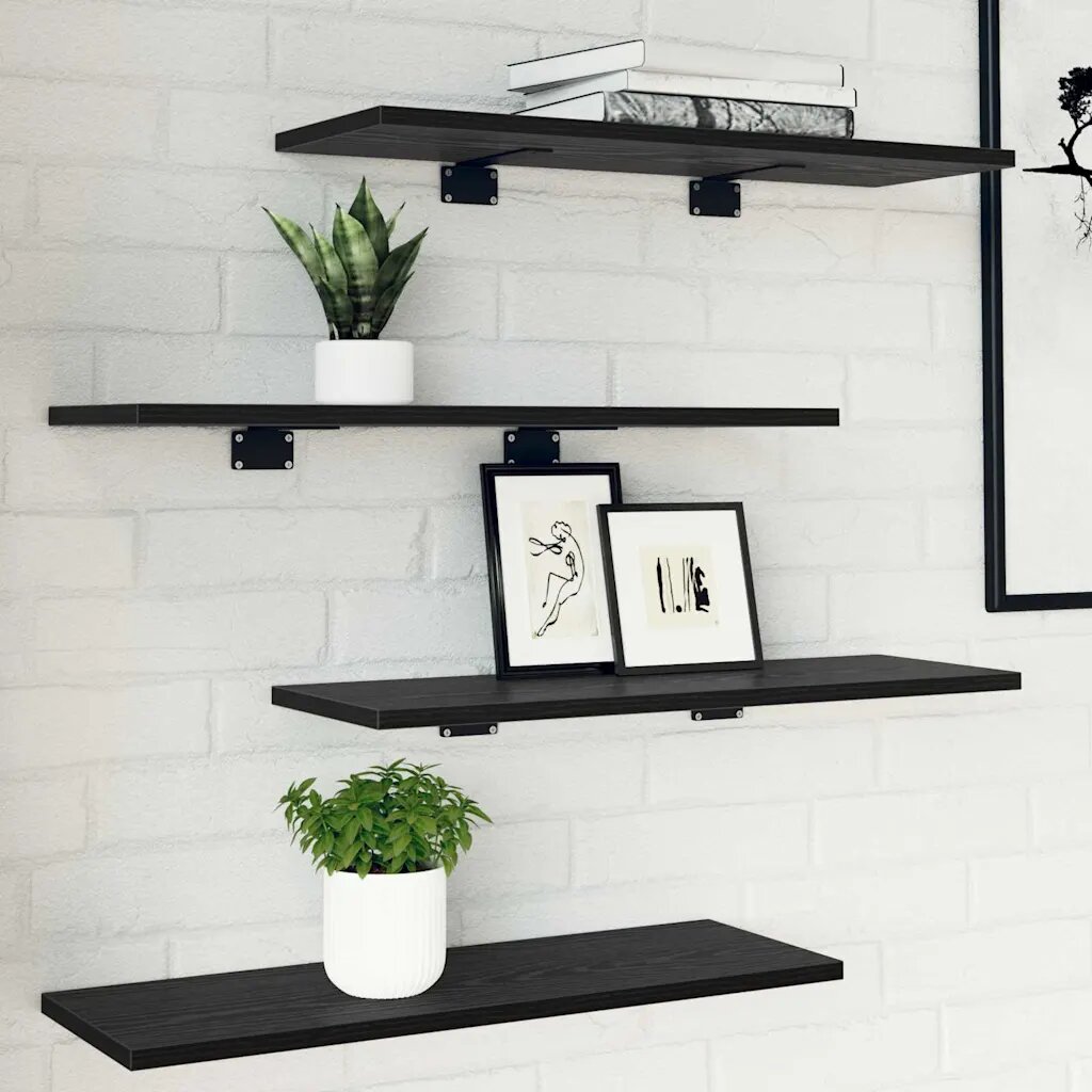 vidaXL Етажерка Борд 3 нива 4 бр. 60 x 20 x 15 cm Инженерна дървесина