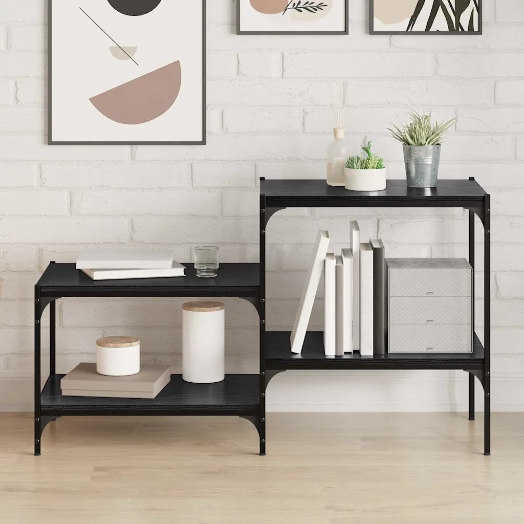 vidaXL Етажерка Борд 3 нива 4 бр. 60 x 40 x 15 cm Инженерна дървесина