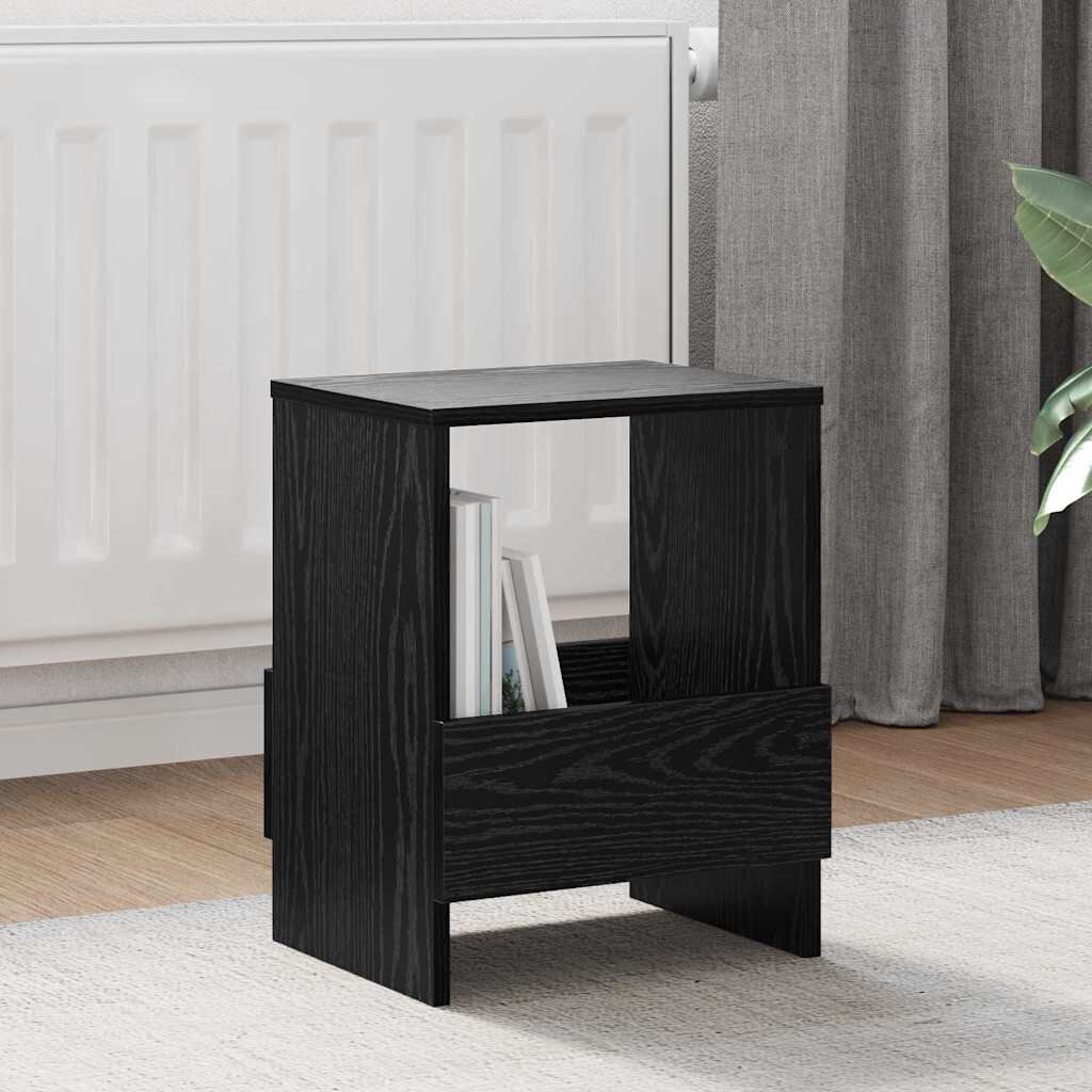 vidaXL Етажерка за списания 2 бр. Черния дъб 35 x 30 x 45 см