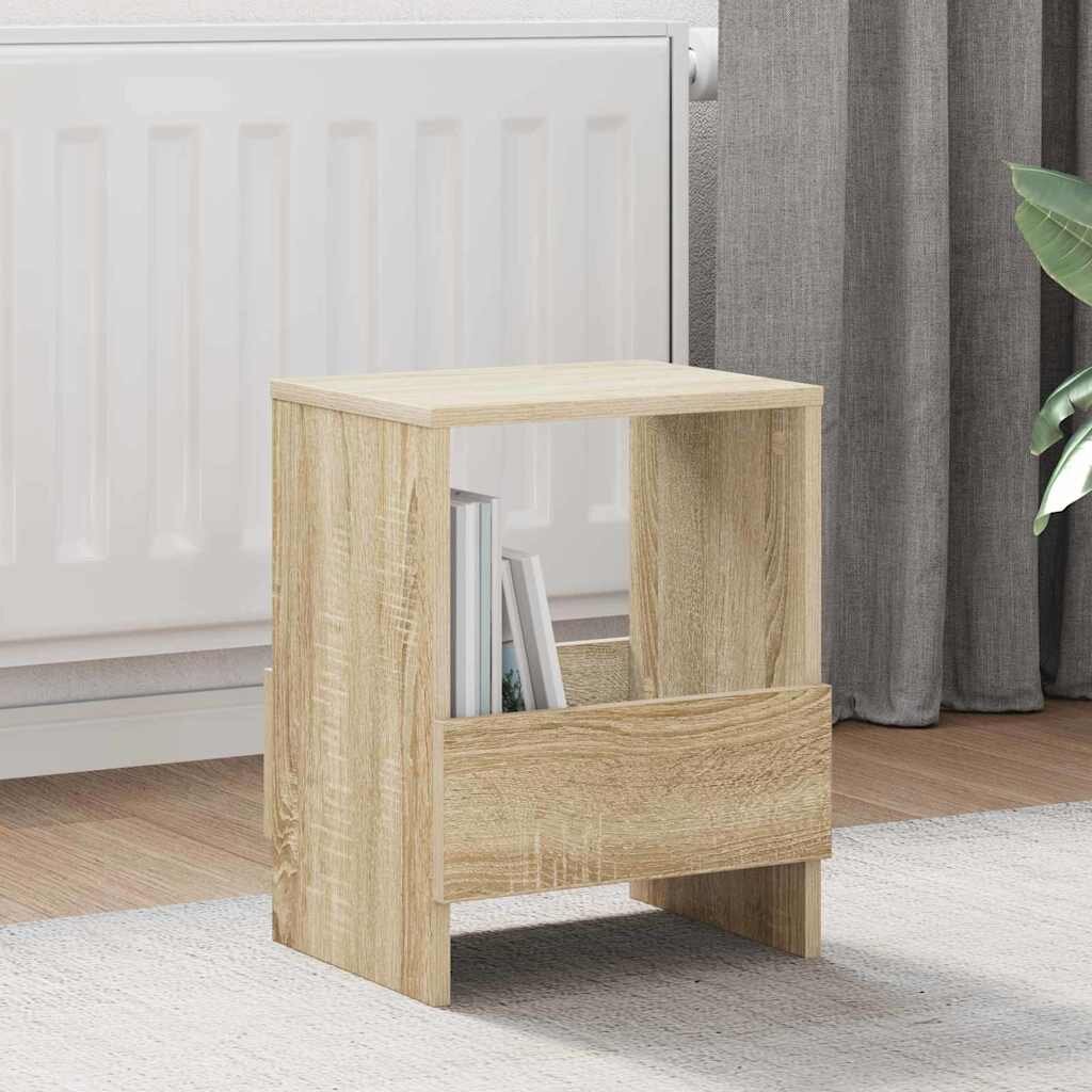 vidaXL Етажерка за списания 2 бр. Сонома дъб 35 x 30 x 45 см