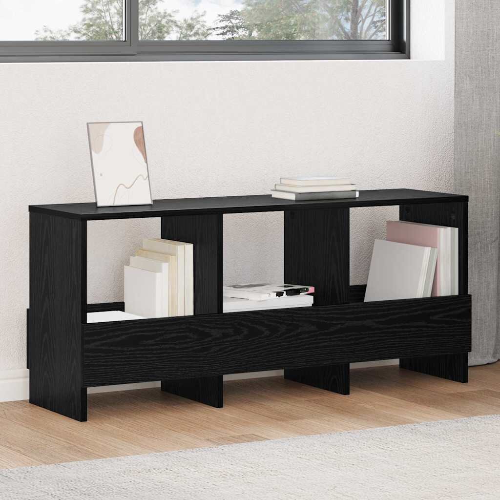 vidaXL Етажерка за списания Черния дъб 102 x 30 x 45 см