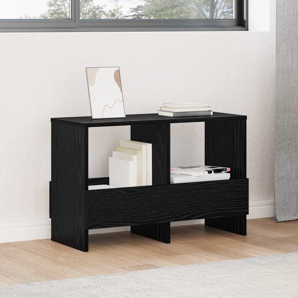 vidaXL Етажерка за списания Черния дъб 685 x 30 x 45 см