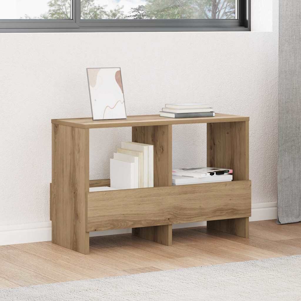 vidaXL Етажерка за списания Дъб 685 x 30 x 45 см