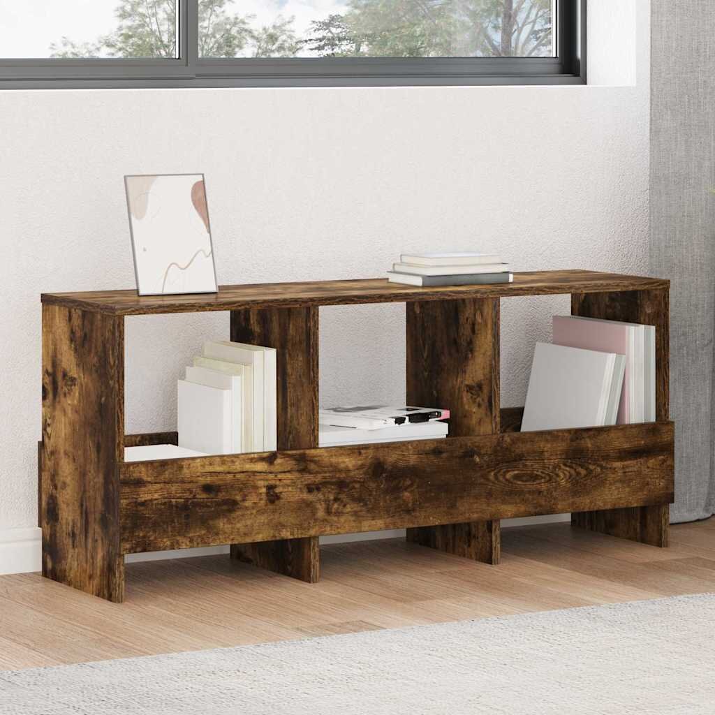vidaXL Етажерка за списания Димян дъб 102 x 30 x 45 см