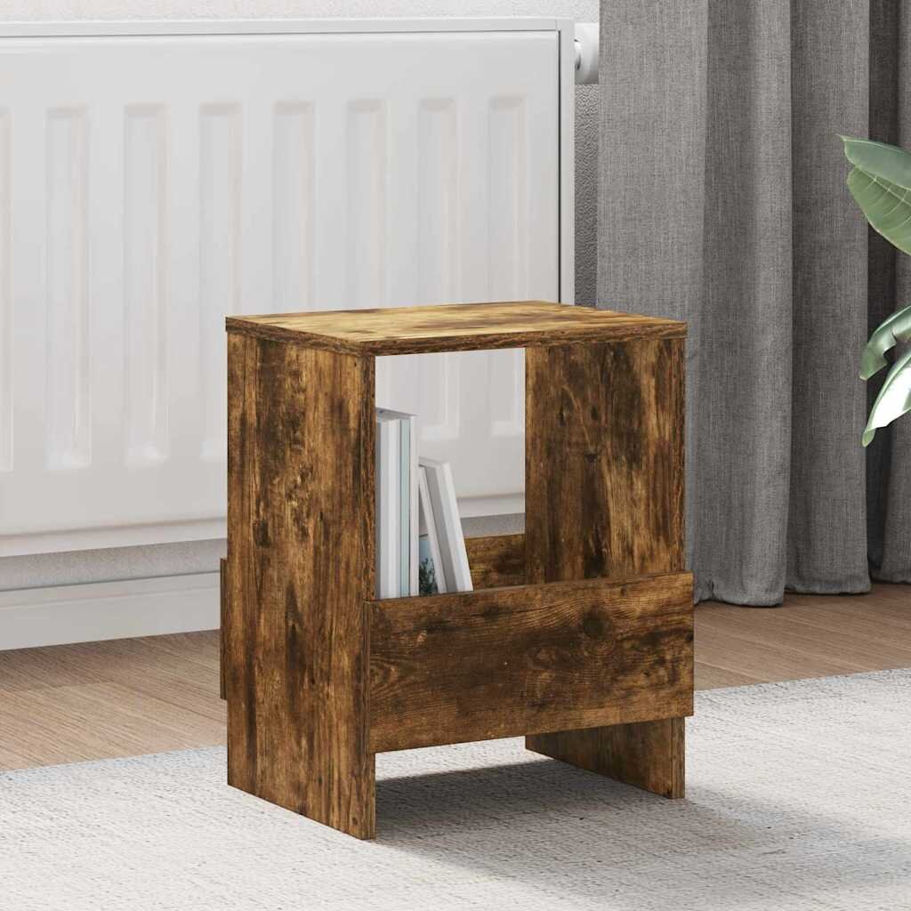 vidaXL Етажерка за списания Димян дъб 35 x 30 x 45 см