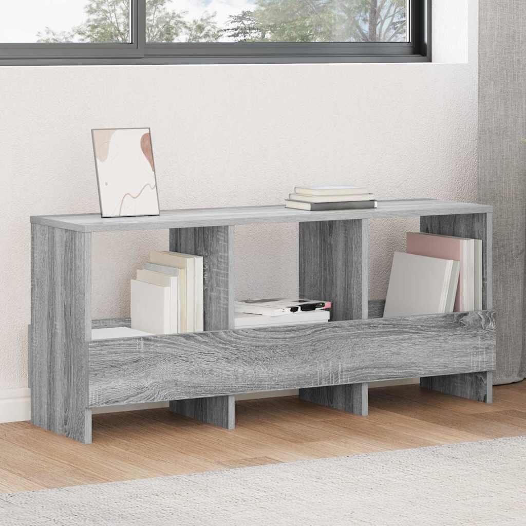 vidaXL Етажерка за списания Сив Сонома 102 x 30 x 45 см