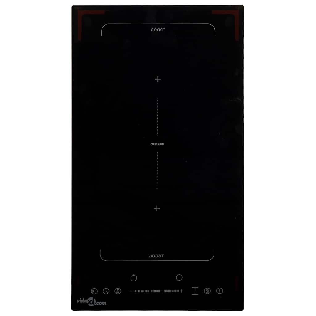 vidaXL Flexizone индукционен плот с 2 котлона сензорен контрол 3500 W
