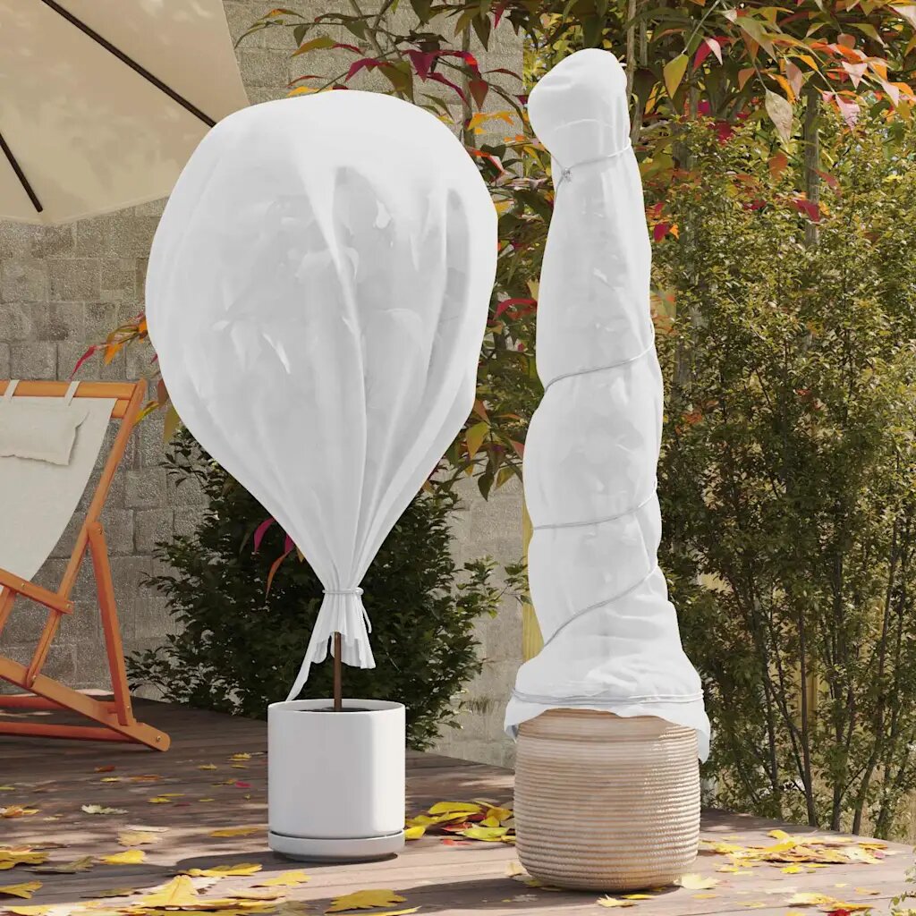 vidaXL Флийс за защита на растения от замръзване Бяло 50 x 32 м