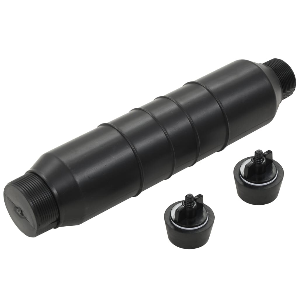 vidaXL Флотадор за скимер за зазимяване на басейни с 2 зимни тапи HDPE