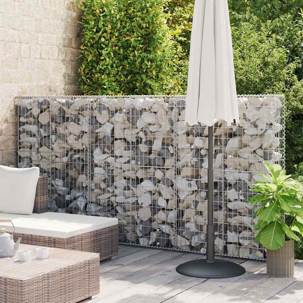 vidaXL Габион кошница с капаци поцинкована тел 150x100x30 см