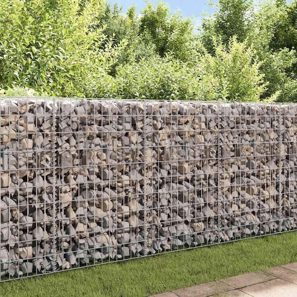 vidaXL Габионна кошница поцинкована стомана 120x30x100 см