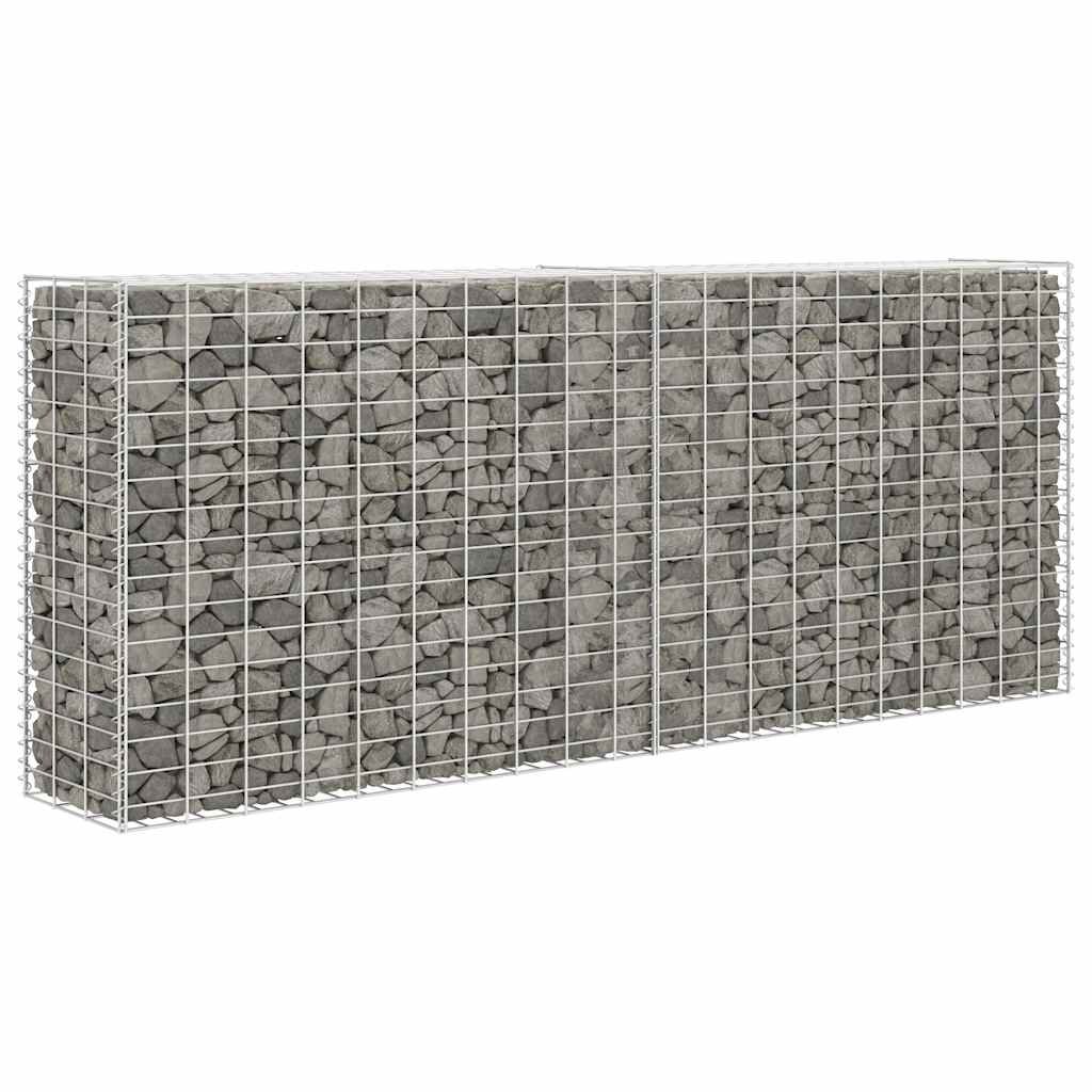 vidaXL Габионна кошница поцинкована стомана 85x30x200 см