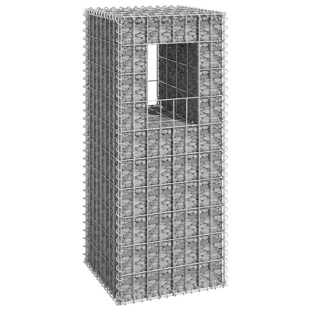 vidaXL Габионна кошница стълб 40x40x100 cм желязо