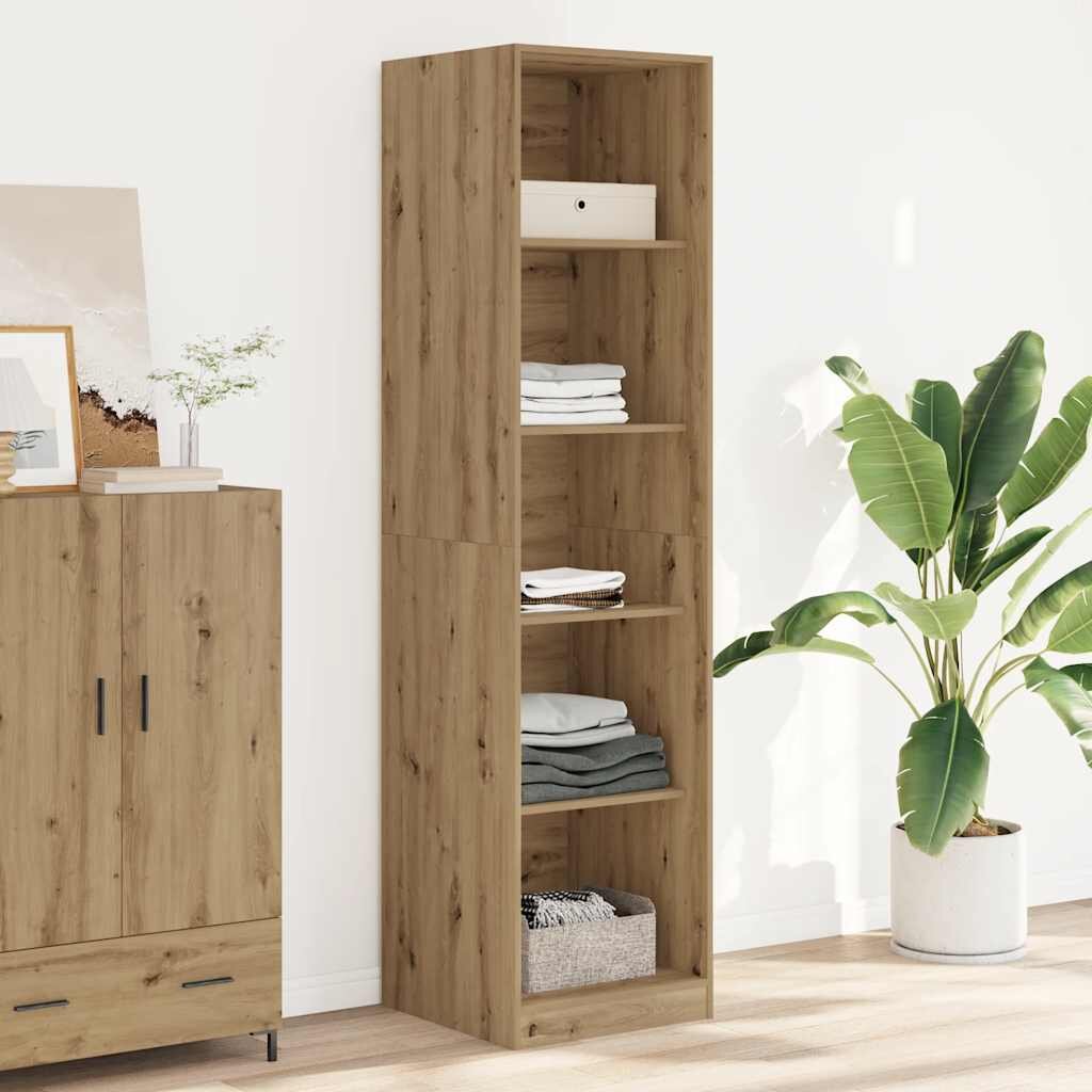 vidaXL Гардероб дъб артизан 50x50x200 см инженерно дърво