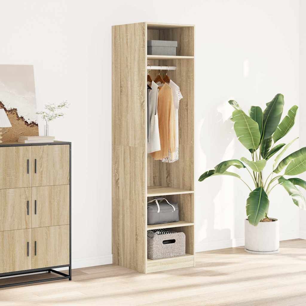 vidaXL Гардероб дъб сонома 50x50x200 см инженерно дърво