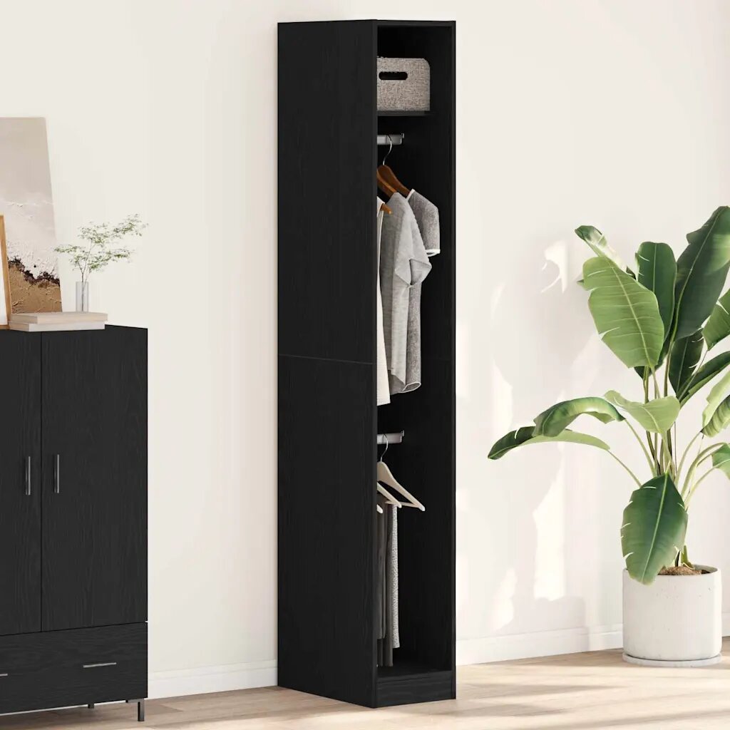 vidaXL Гардероб Старо дърво 30 x 50 x 200 см Инженерна дървесина