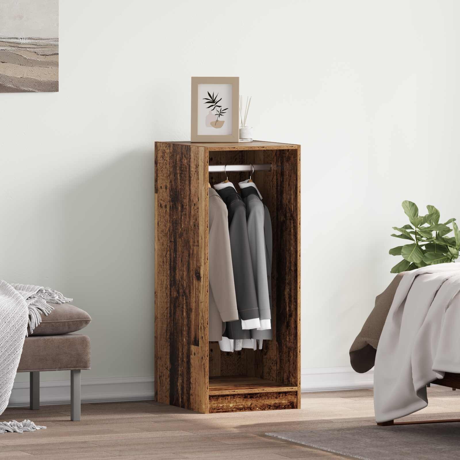 vidaXL Гардероб Старо дърво 41 x 48 x 102 см Инженерна дървесина
