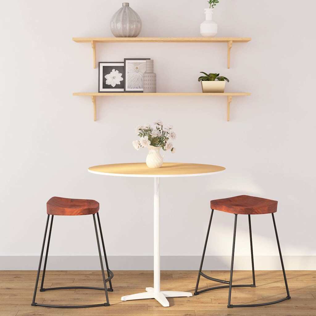 vidaXL Gavin бар табуретки 2 бр 45x38x53 см манго масив