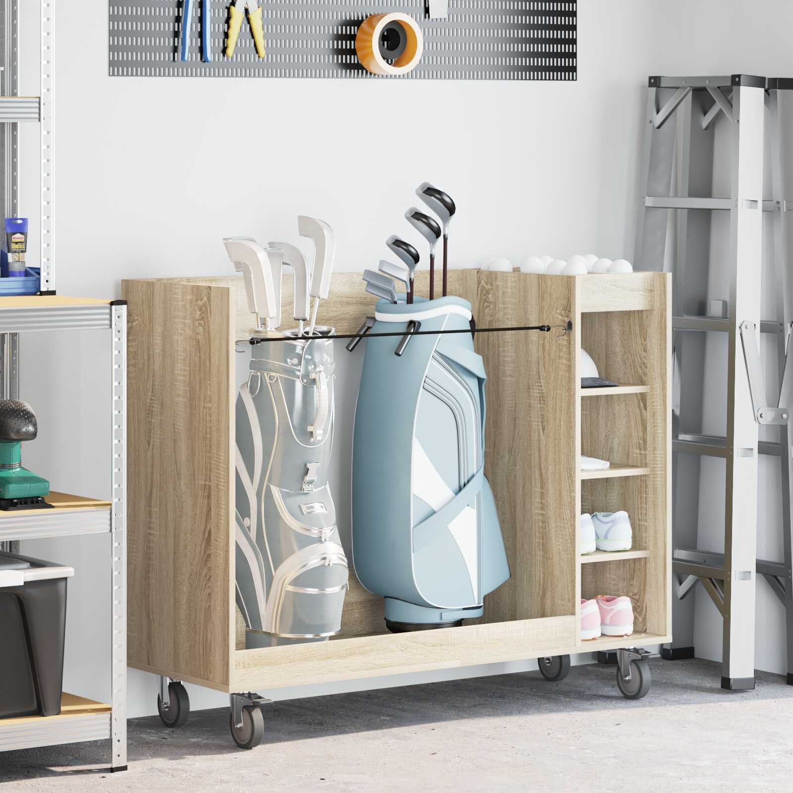 vidaXL Голф шкаф Дъб сонома 120 x 45 x 98 см Engineered Wood