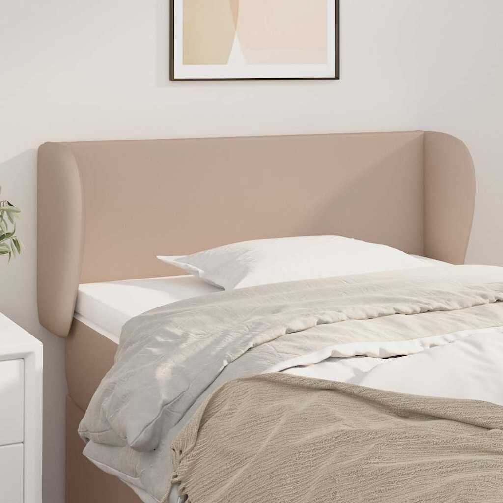 vidaXL Горна табла с уши капучино 83x23x78/88 см изкуствена кожа