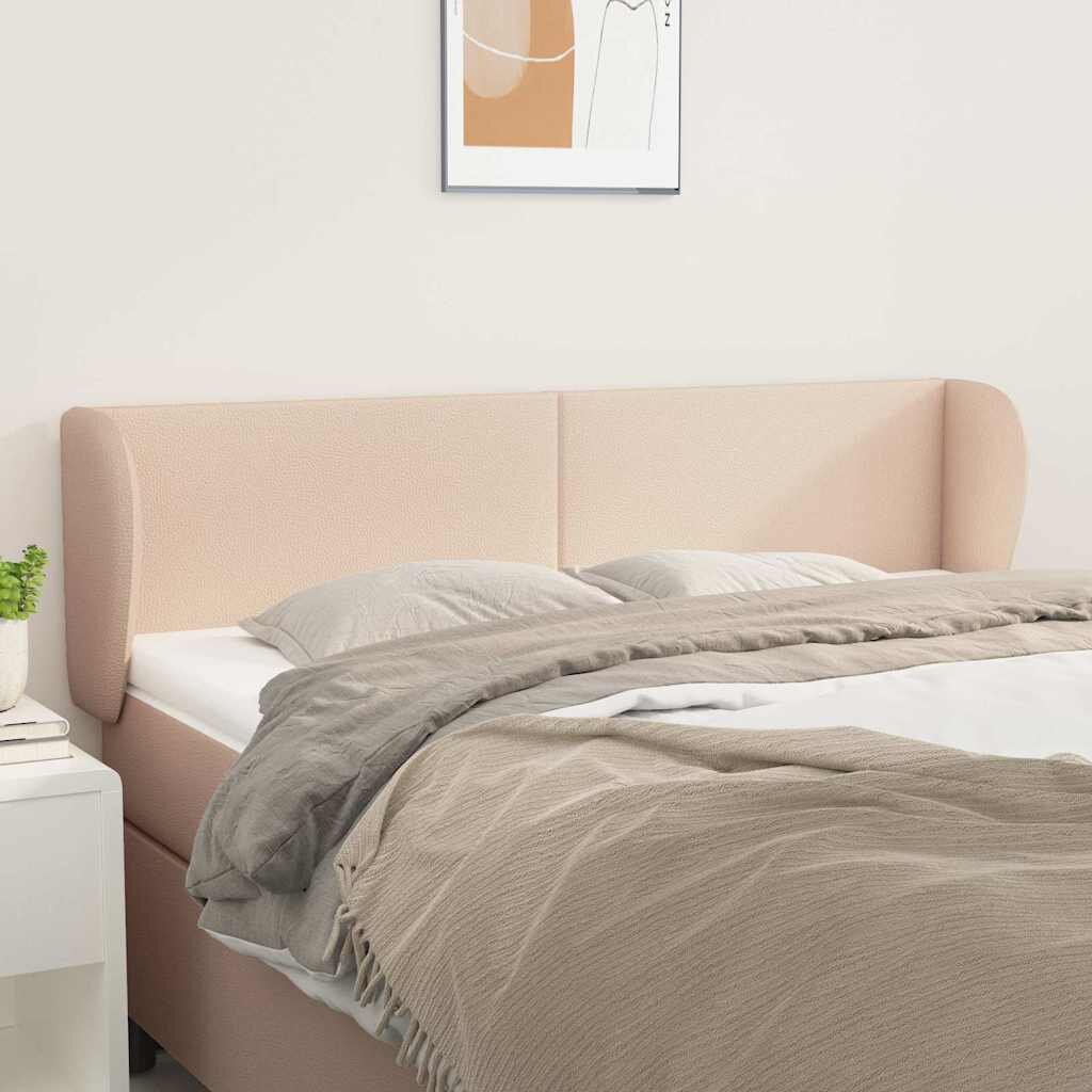 vidaXL Горна табла с уши капучино147x23x78/88 см изкуствена кожа