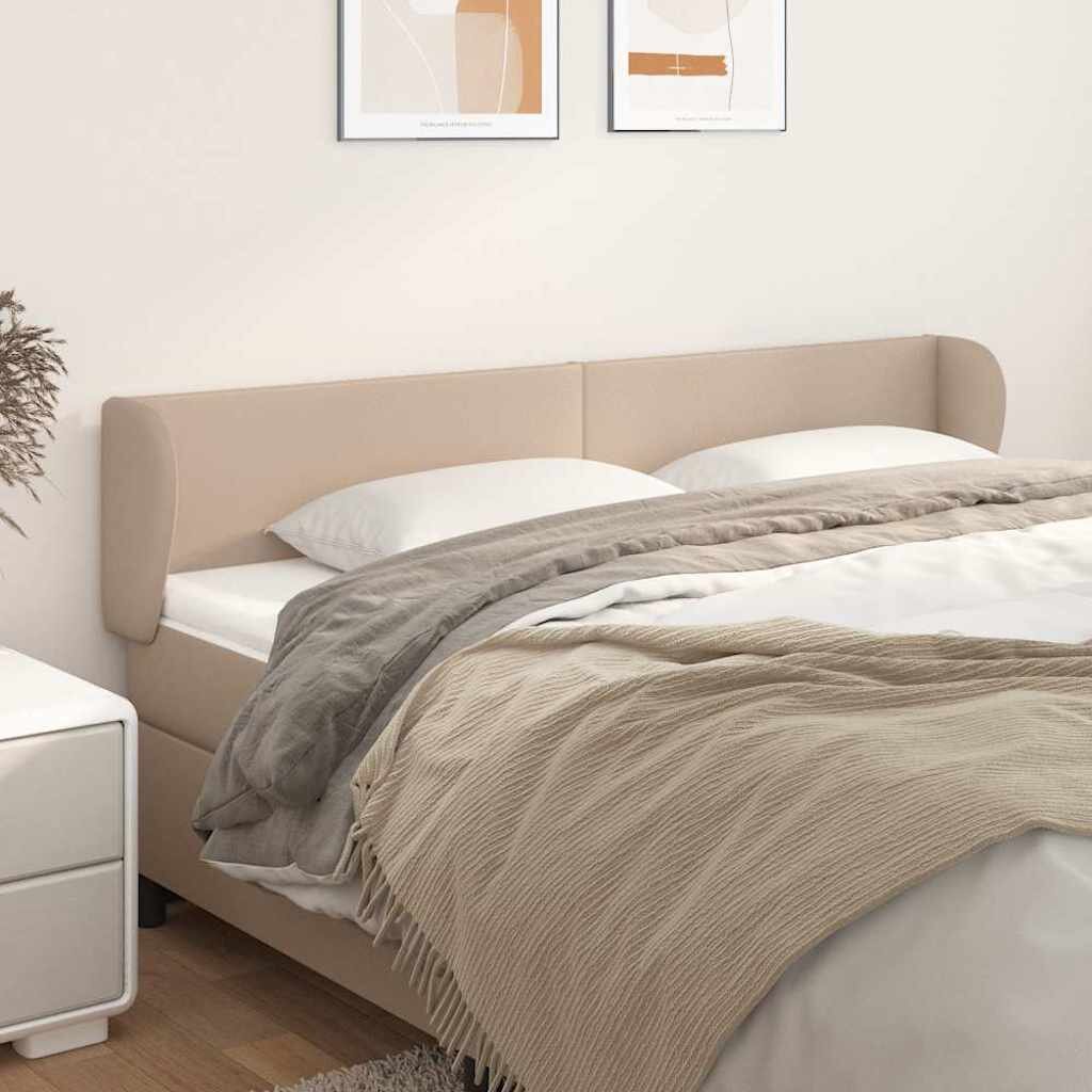 vidaXL Горна табла с уши капучино183x23x78/88 см изкуствена кожа
