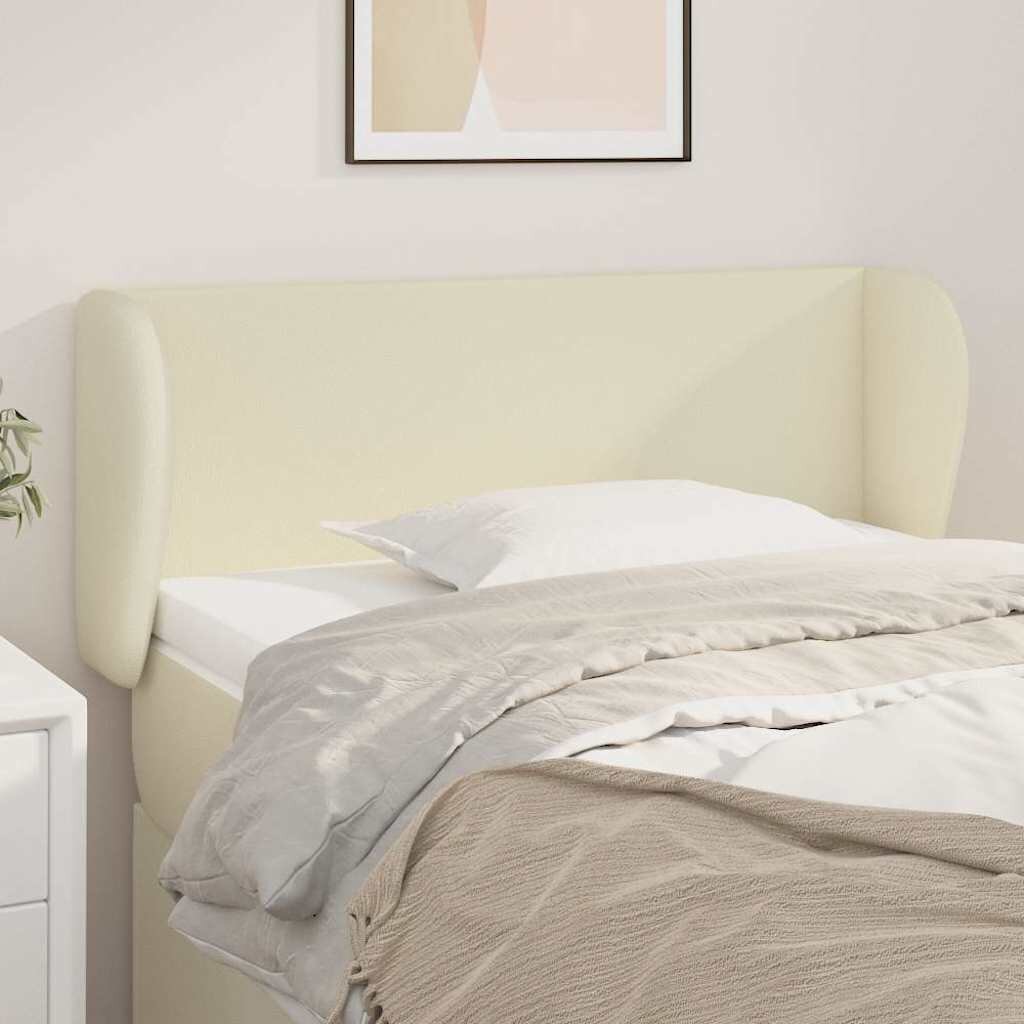 vidaXL Горна табла с уши кремава 83x23x78/88 см изкуствена кожа